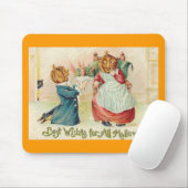 ヴィンテージハロウィンジャックオランタンカップル マウスパッド (マウス)