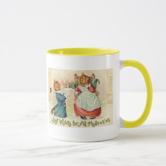 ヴィンテージハロウィンジャックオランタンカップル マグカップ (右)