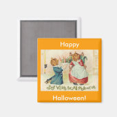 ヴィンテージハロウィンジャックオランタンカップル マグネット (正面/裏面)