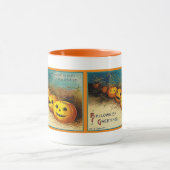 ヴィンテージハロウィンジャック・オランタンを列マグカップに マグカップ (中央)