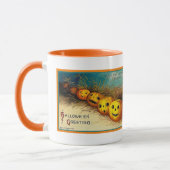 ヴィンテージハロウィンジャック・オランタンを列マグカップに マグカップ (左)