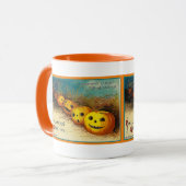 ヴィンテージハロウィンジャック・オランタンを列マグカップに マグカップ (正面左)