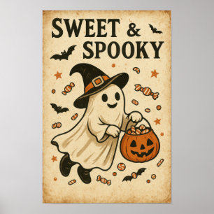 ヴィンテージハロウィンスウィート&不気味 ポスター