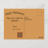 ヴィンテージハロウィンスターリーナイトハガキ ポストカード (裏面)