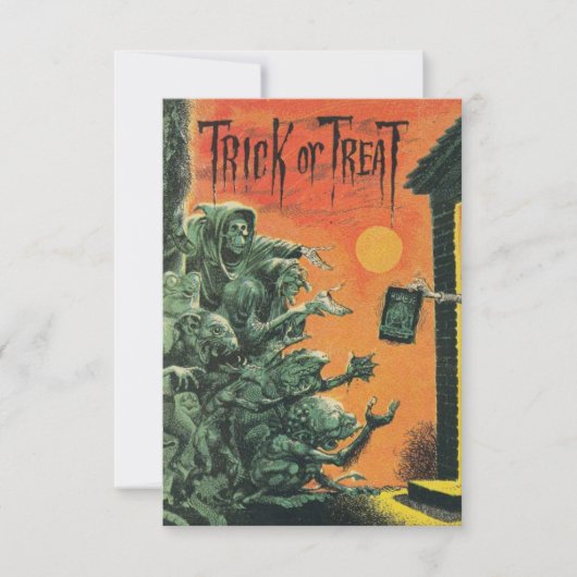 ヴィンテージハロウィンゾンビトリックまたはトリート (正面)