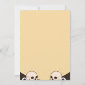 ヴィンテージハロウィンテロパーティー、編集可能ハロウィーン 招待状 (裏面)