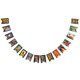 ヴィンテージハロウィンデコール、かわいいハロウィーン バンティングフラッグ