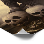 ヴィンテージハロウィンデジタルプリント ポスター (角)