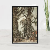 ヴィンテージハロウィントリックまたはトリートハロウィン カード (正面)