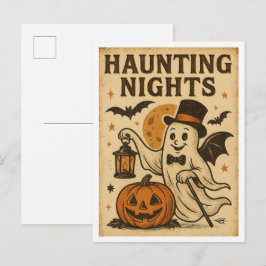 ヴィンテージハロウィンハードウェインタイツ ポストカード
