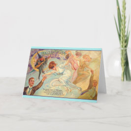 ヴィンテージハロウィンバチェラーダンスグリーティングカード カード