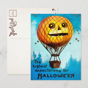 ヴィンテージハロウィンバルーンポストカード ポストカード