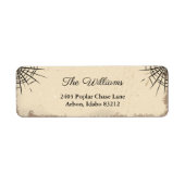 ヴィンテージハロウィンパーソナライズされた差出人住所 ラベル (正面)