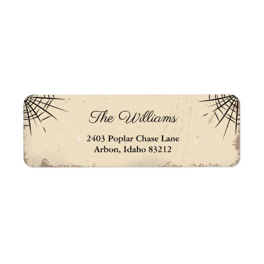 ヴィンテージハロウィンパーソナライズされた差出人住所 ラベル (正面)