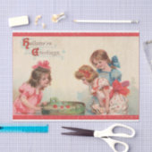 ヴィンテージハロウィンビクトリアンエドワードデクページ 薄葉紙 (クラフト)