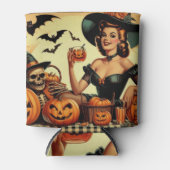 ヴィンテージハロウィンピンアップ 缶クーラー (正面)