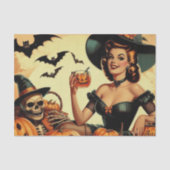 ヴィンテージハロウィンピンアップ 薄葉紙 (正面)