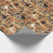 ヴィンテージハロウィンファームパターン ラッピングペーパー (角)