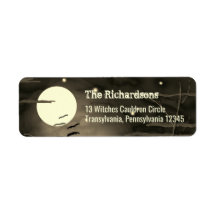 ヴィンテージハロウィンフルムーンこうもり差出人住所