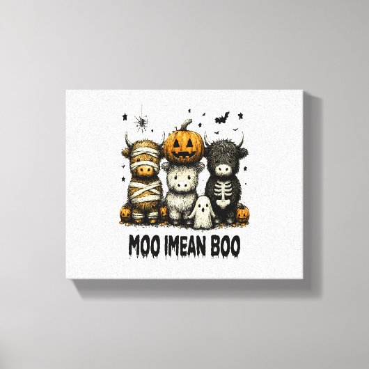 ヴィンテージハロウィンブルシート キャンバスプリント (正面)