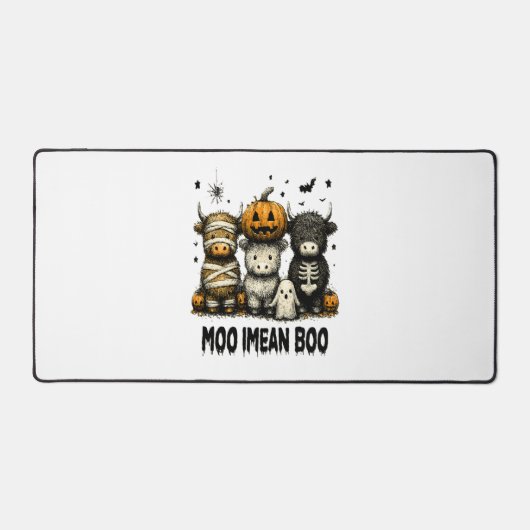 ヴィンテージハロウィンブルシート デスクマット (正面)