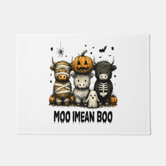 ヴィンテージハロウィンブルシート ドアマット (正面)