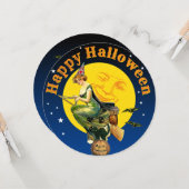 ヴィンテージハロウィンホリデーグリーティングカードテンプレート カード (正面/裏面インサイチュ)