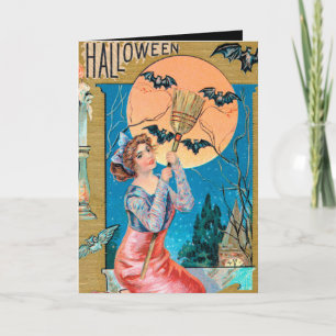 ヴィンテージハロウィンホリデー追加メッセージカード カード