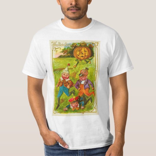ヴィンテージハロウィンポストカード Tシャツ (正面)