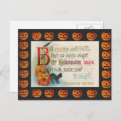 ヴィンテージハロウィンポンプ ポストカード (正面/裏面)