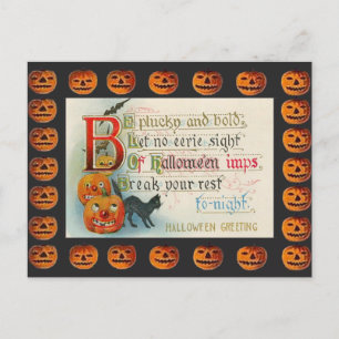 ヴィンテージハロウィンポンプ ポストカード
