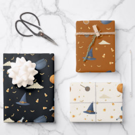 ヴィンテージハロウィンラッピングペーパーセット ラッピングペーパーシート