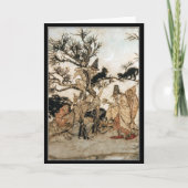 ヴィンテージハロウィン不気味ウィッチアーサーラクカム カード (正面)