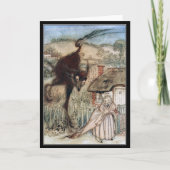 ヴィンテージハロウィン不気味ウィッチアーサーラクカム カード (正面)