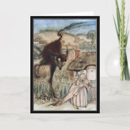 ヴィンテージハロウィン不気味ウィッチアーサーラクカム カード