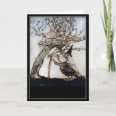 ヴィンテージハロウィン不気味ウィッチアーサーラクカム カード (正面)