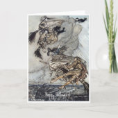 ヴィンテージハロウィン不気味ウィッチアーサーラクカム カード (正面)