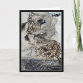 ヴィンテージハロウィン不気味ウィッチアーサーラクカム カード (正面)