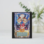 ヴィンテージハロウィン不気味ウィッチ ポストカード (スタンド正面)