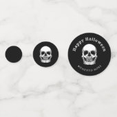 ヴィンテージハロウィン不気味スカル紙吹雪 コンフェッティ (正面)