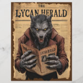 ヴィンテージハロウィン不気味スクラップブック紙 (正面)