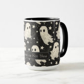 ヴィンテージハロウィン不気味幽霊&スターカスタムズ マグカップ (正面右)