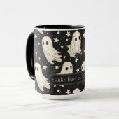 ヴィンテージハロウィン不気味幽霊&スターカスタムズ マグカップ (正面左)