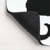 ヴィンテージハロウィン不気味、アールヌーボー黒猫 マウスパッド (コーナー)