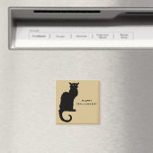 ヴィンテージハロウィン不気味、アールヌーボー黒猫 マグネット