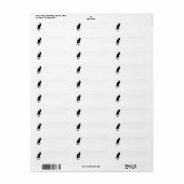 ヴィンテージハロウィン不気味、アールヌーボー黒猫 ラベル (フルシート)