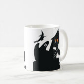 ヴィンテージハロウィン幽霊のよく出るハウスウィッチ幽霊こうもり コーヒーマグカップ (正面右)