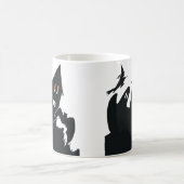 ヴィンテージハロウィン幽霊のよく出るハウスウィッチ幽霊こうもり コーヒーマグカップ (中央)