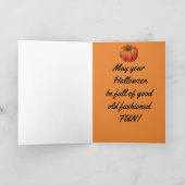 ヴィンテージハロウィン挨拶 カード (内部)