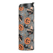ヴィンテージハロウィン猫とカボチャ柄 タンブラー (回転左)